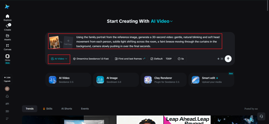 Sign in to Dreamina